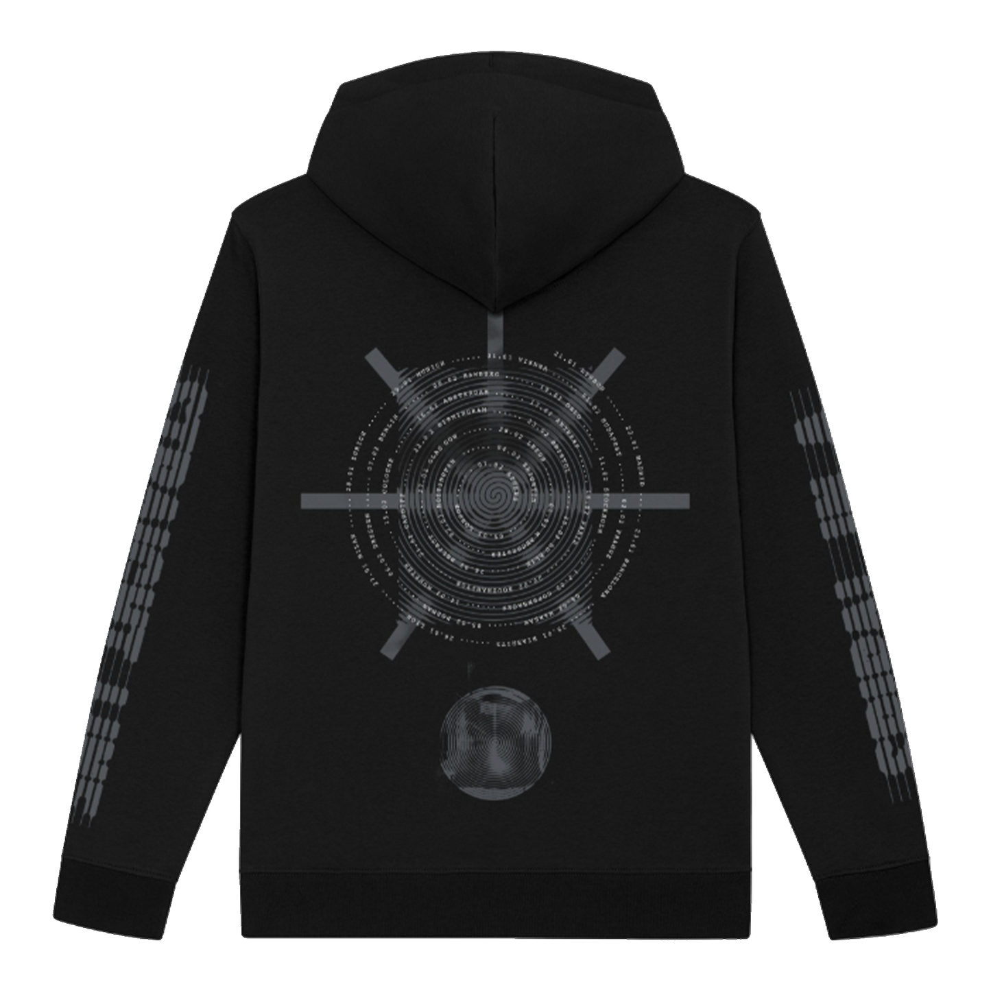 SPIRAL IN A STRAIGHT LINE HOODIE (BLACK)