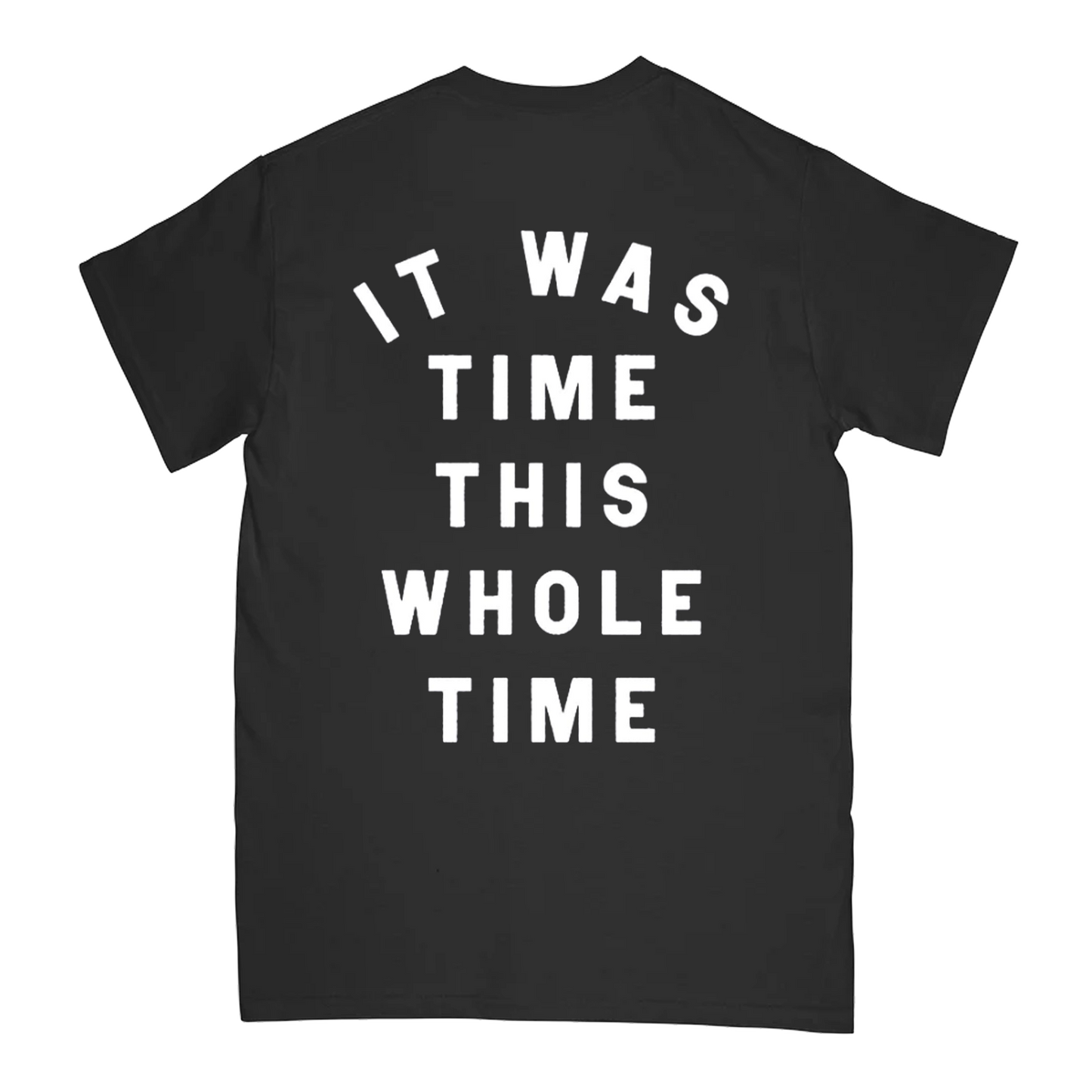 IT WAS TIME T-SHIRT (BLACK)