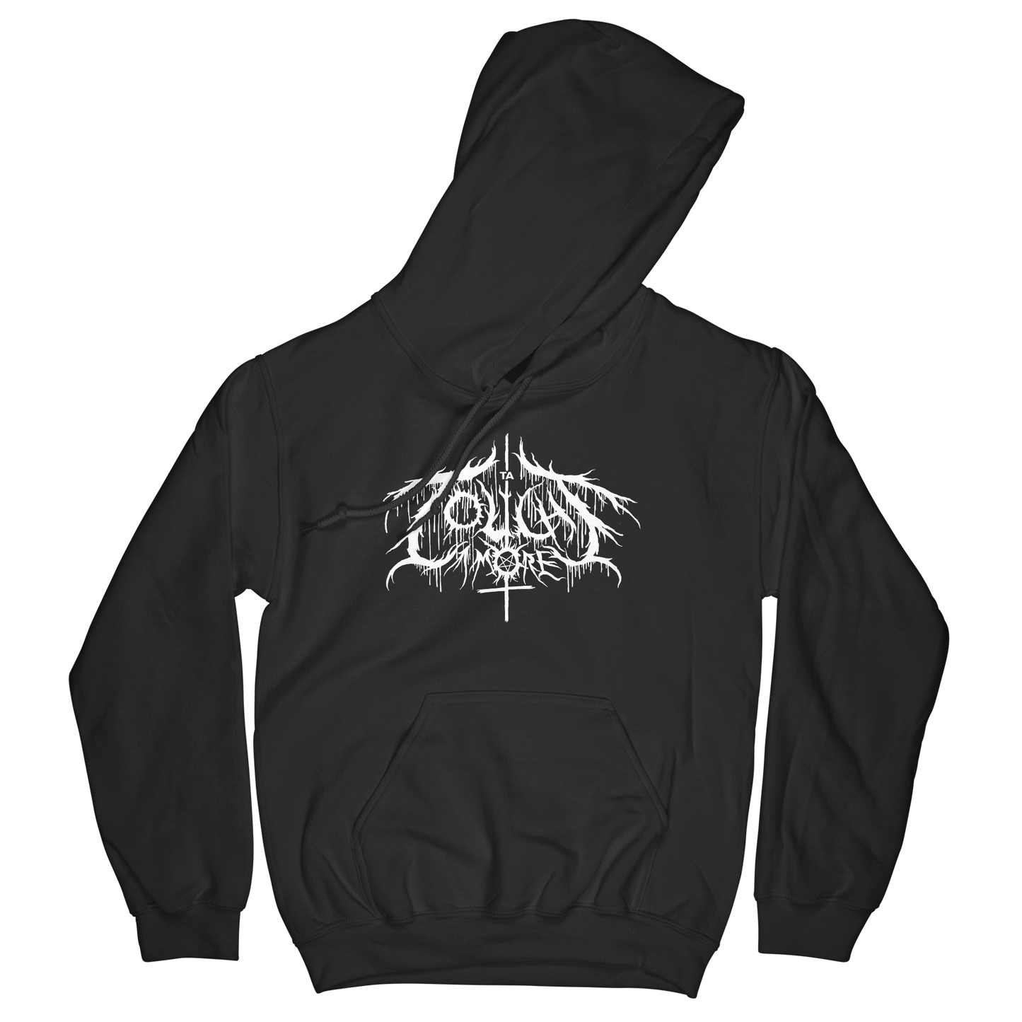 METAL FONT HOODIE (BLACK)